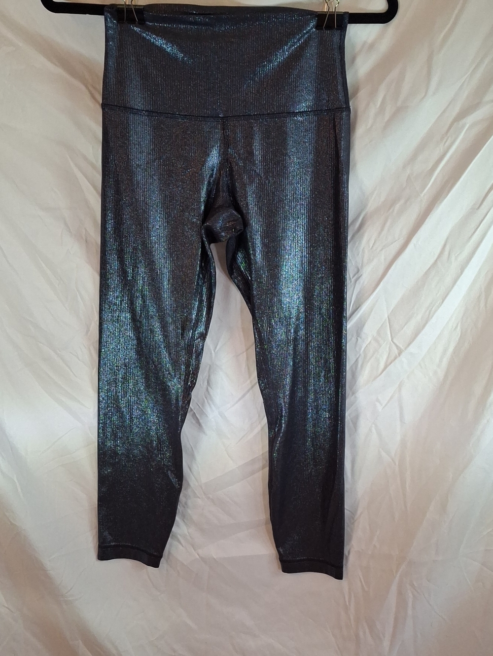 Lululemon Align High-Rise Ribbed Pant 25" *Shine in the "Radiate Foil Print Blak